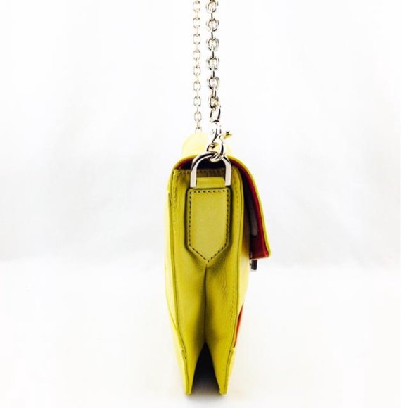 Botkier Clutch Acid Valentina Yellow Leather Bag - Picture 6 of 11